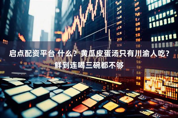 启点配资平台 什么?黄瓜皮蛋汤只有川渝人吃?鲜到连喝三碗都不够